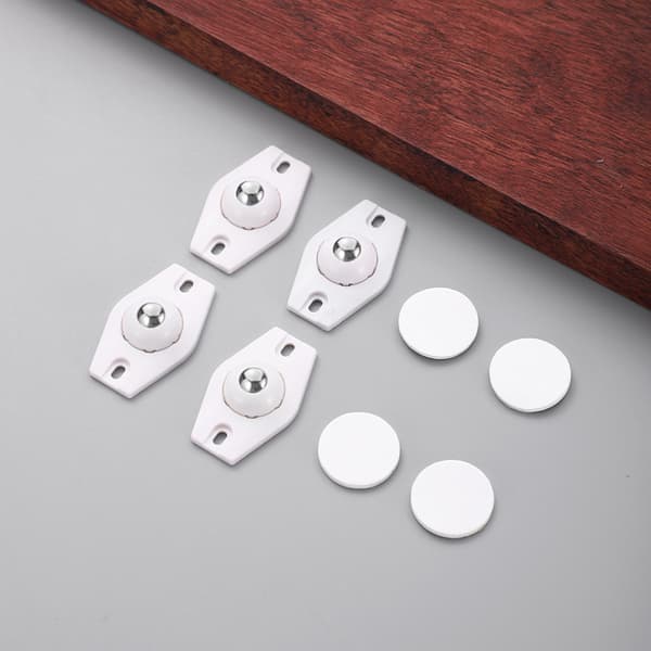 Självhäftande Glidhjul - Möbelrullar 4-pack White