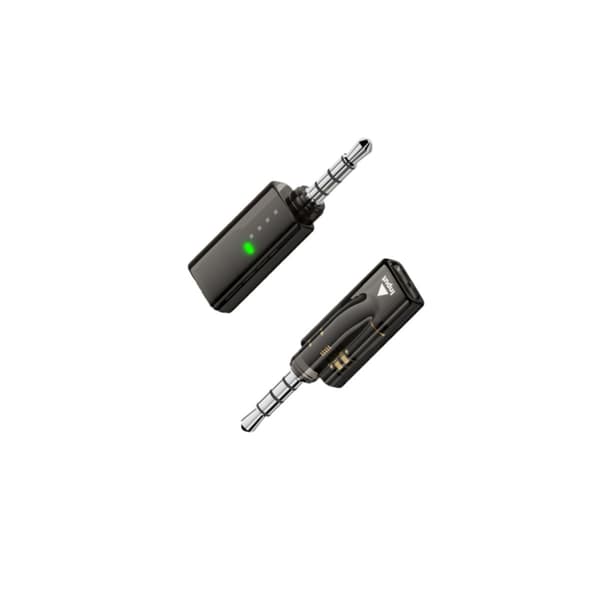 3,5 mm han til USB-C hun lydadapter med indbygget DAC dekoder 16bit/48KHz 40mW output, sort