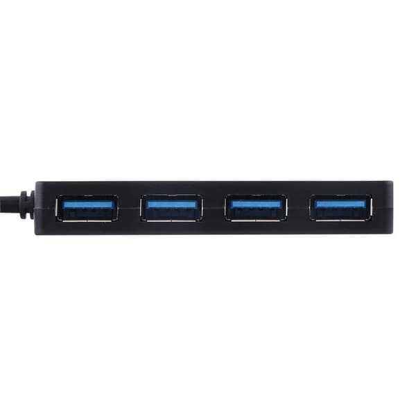 USB 3.0 hub med 4 porte Sort