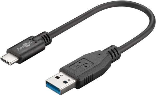 Synkroniser og lad Super Speed ​​​​USB-C™ til USB A 3.0-ladekabel