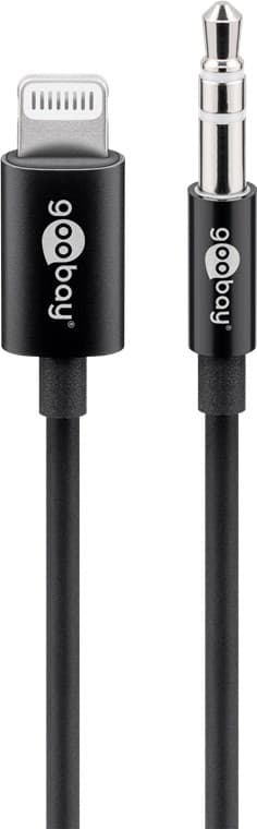 Apple Lightning-ääniliitäntäkaapeli (3,5 mm), 1 m, musta