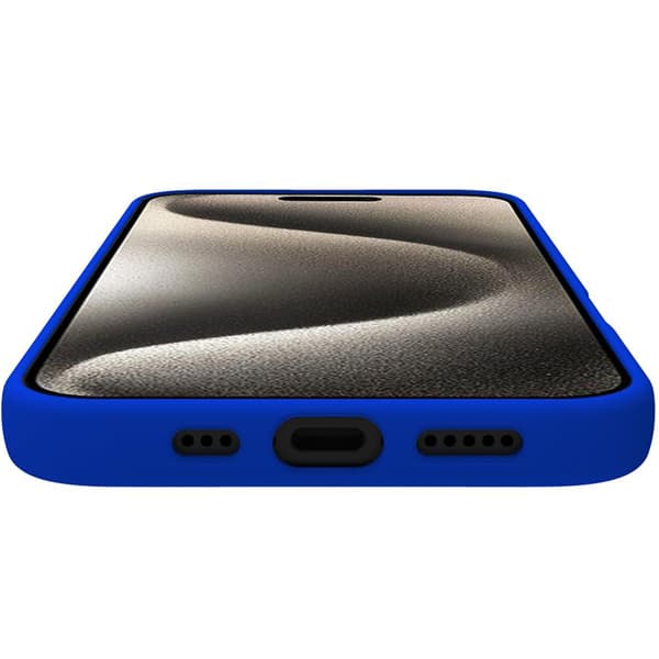Cromo Soft kumikotelo iPhone 16 Blue