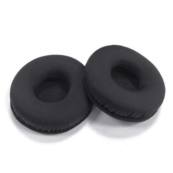Utskiftbare øreputer for Sony WH-CH520 hodetelefoner - Isilkestoff (7CM) Black