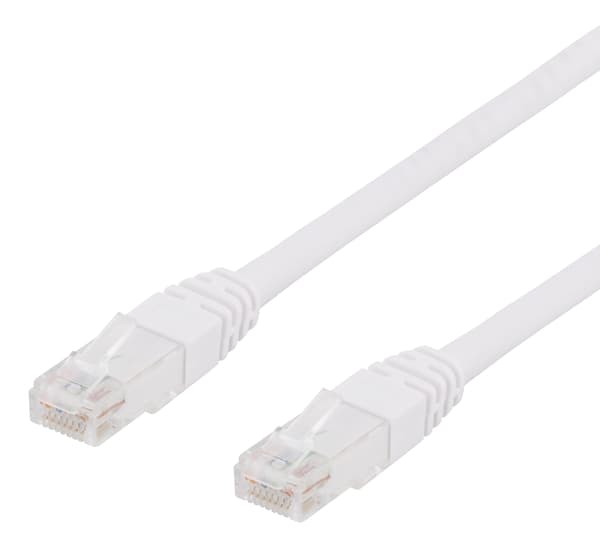 U/UTP Cat6 patch cable, LSZH, 3m, white