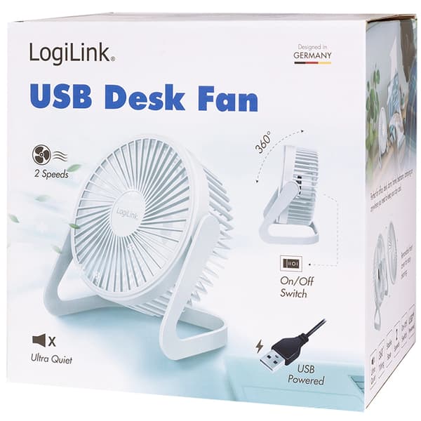 USB blæser Ø15,24 cm Hvid