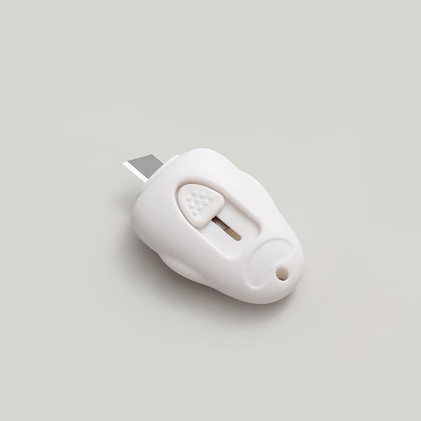 Mini-kniv med nyckelringshål White