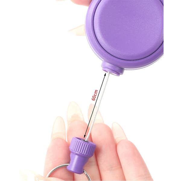 Sisäänvedettävä avaimenperä Purple