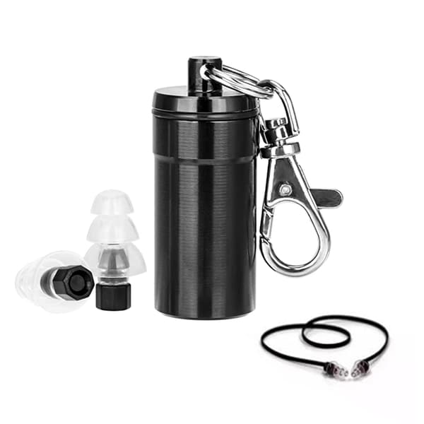 Brusreducerande öronproppar 1 par Black
