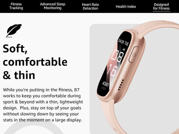 Smartwatch med Bluetooth och Hälsoövervakning Pink