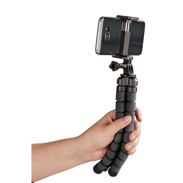 Pöytäjalusta Flex Smartphone & GoPro 26cm Musta