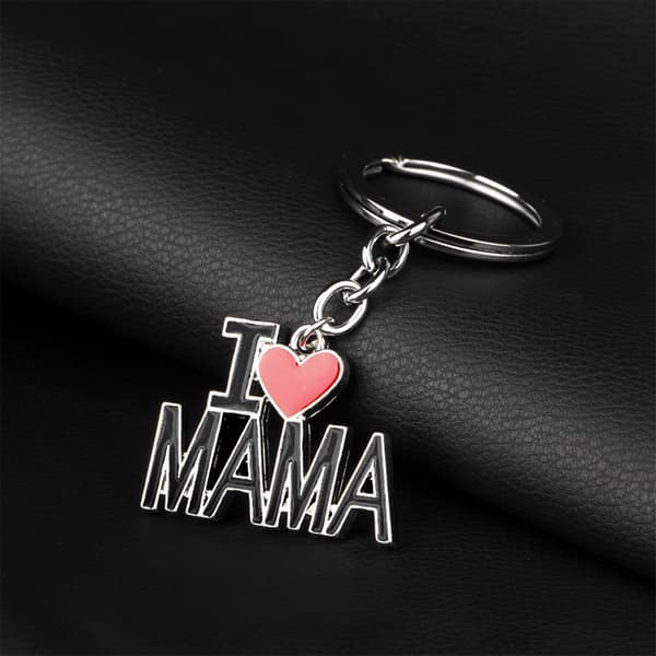 Nøglering "I love Mama" MultiColor