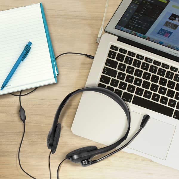 PC-headset Stereo med mikrofon 1x3,5 mm stik