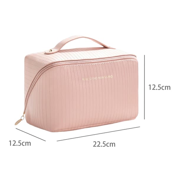 Rymlig necessär / sminkväska Pink