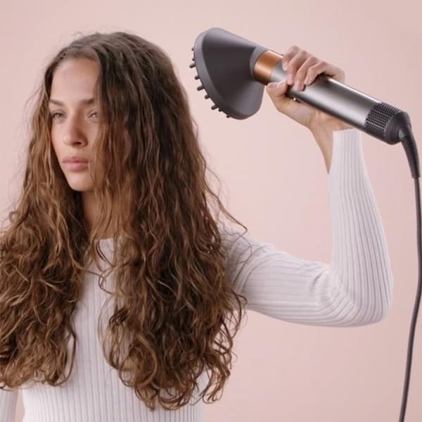 Dobbel-Lags Diffuserfeste Kompatibelt med Dyson Airwrap HS01/05 Krølltang, Grå ABS