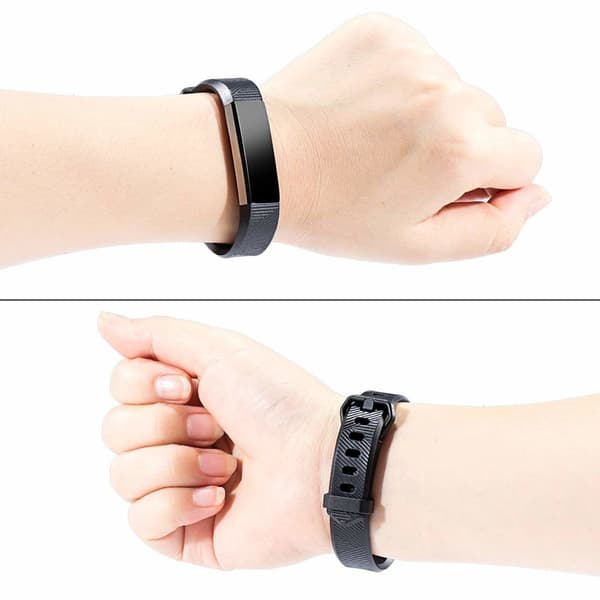 Klokkereim til Fitbit Alta / HR i sort silikon