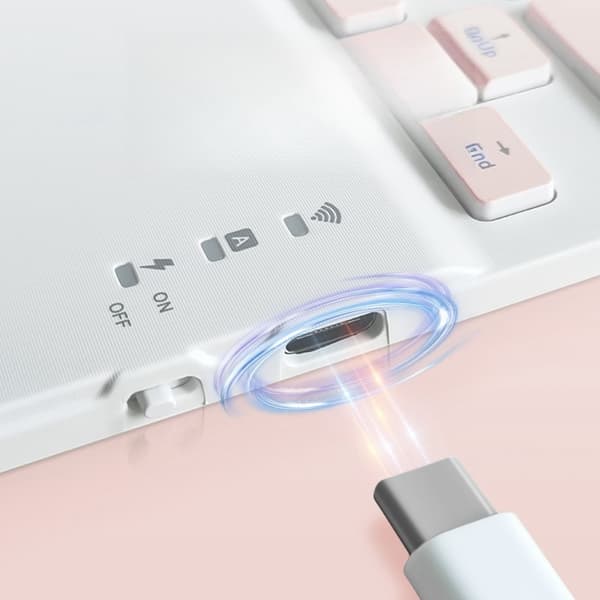Langaton kosketuslevynäppäimistö tableteille White L