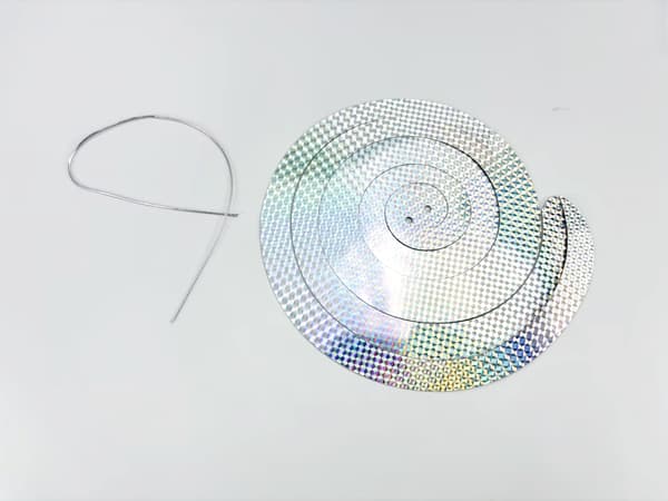 Fågelskrämmor - Reflekterande Spiraler Silver