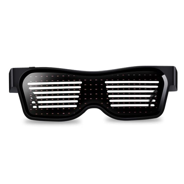 Bluetooth APP-styrda LED-festglasögon - Anpassningsbara självlysande glasögon MultiColor