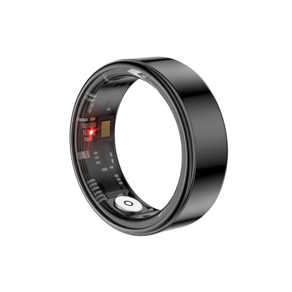 Smart Ring med 30 dagers batteritid, IP68 vanntett, hjertefrekvens, oksygennivå og søvnovervåking Black 11