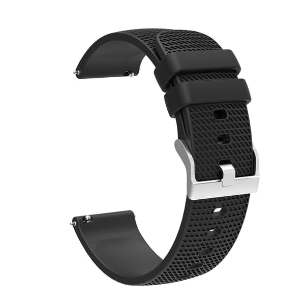 Silikonemønster urrem til Garmin Vivoactive 4 18mm Black