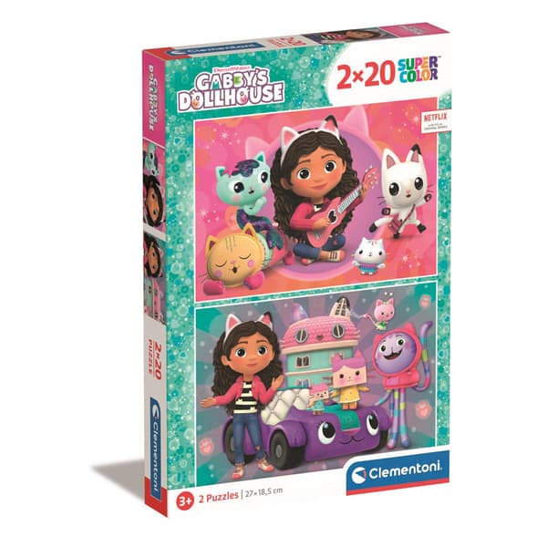 Palapeli 2x20 Pcs Gabby's Dollhouse