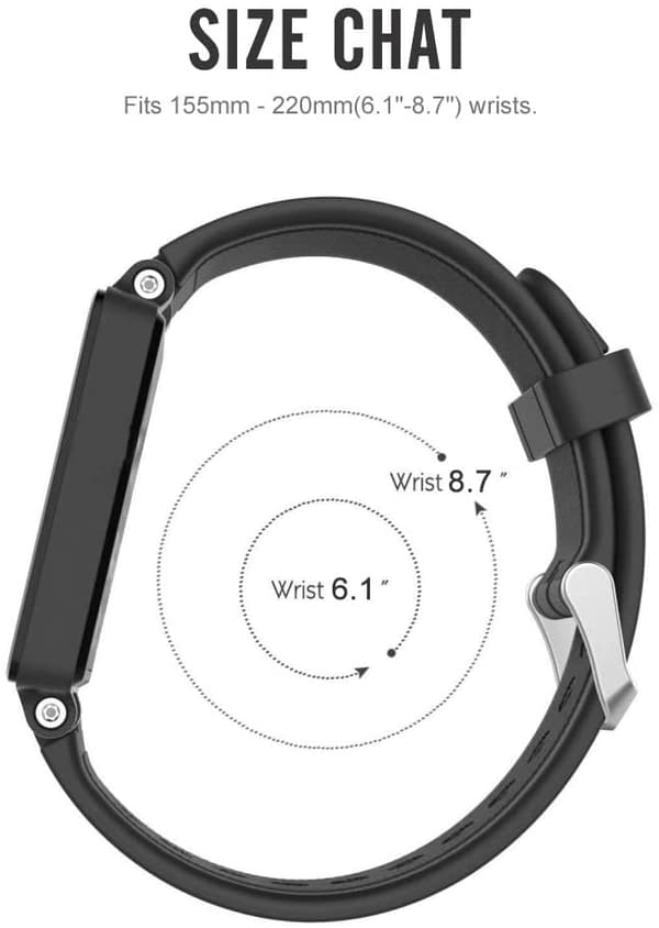 Klokkereim til Garmin Forerunner 920XT i sort silikon