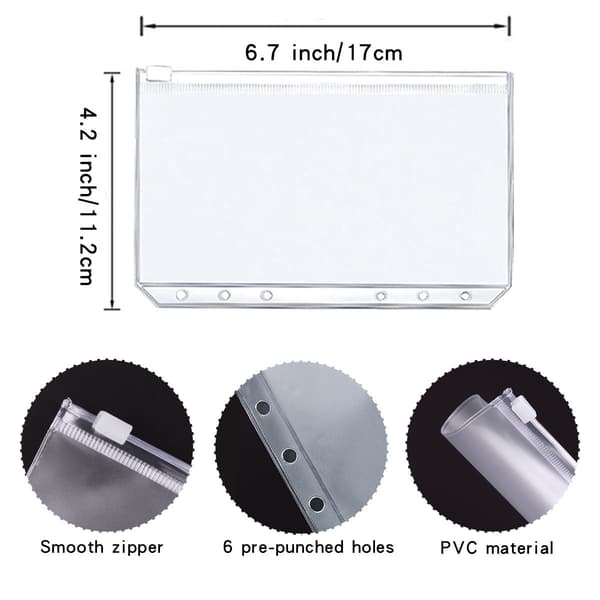 Macaron Binder Budget Planner Set White