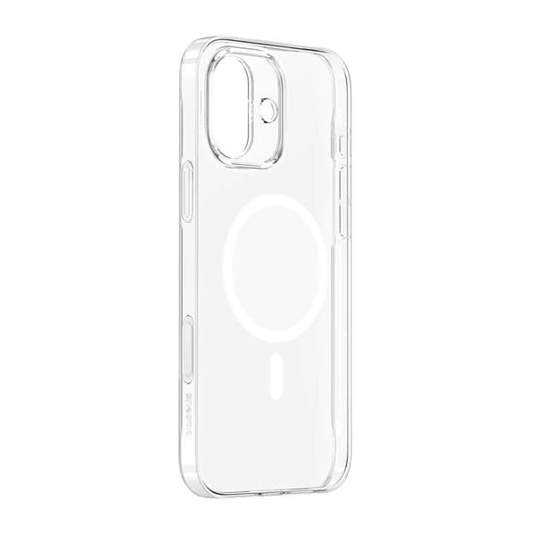 Baseus iP16 TouchButton magneettinen puhelinkotelo (läpinäkyvä)
