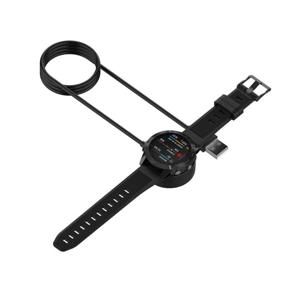 USB-A oplader til Garmin Fenix 8/7/6/5 Smartwatch, 1m