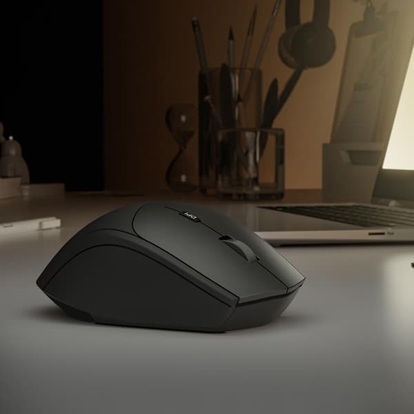 Mouse Wireless Dual Mode USB-C/USB-A 6-button Black