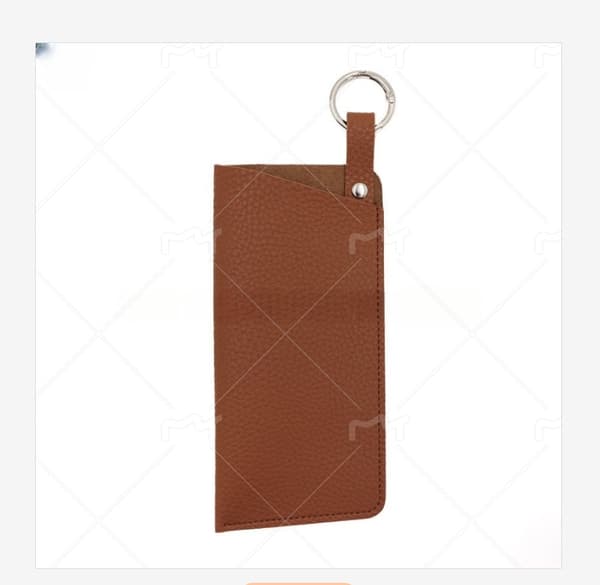 Stilfuld PU læder solbrille- og brilleetui Brown