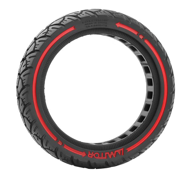 8,5x2,0 (230x50) off-road solid dæk med rød streg