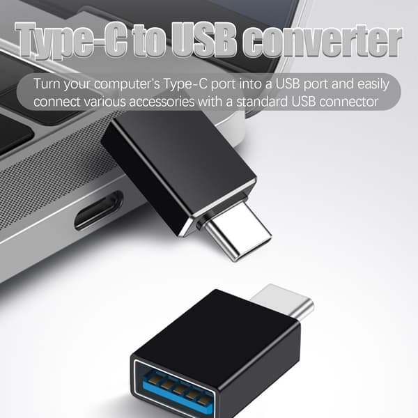 Supersnabb adapter USB-C till USB 3.0 Svart