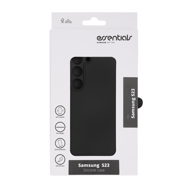 Samsung Galaxy S23 silicone back cover, black