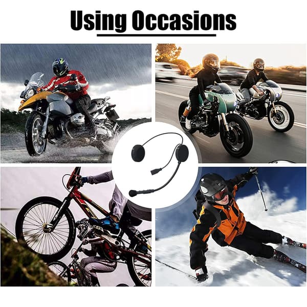 MC hovedtelefoner til motorcykelhjelm Bluetooth 5.2