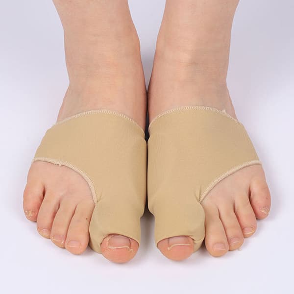 Tåskiller tåglatter til hallux valgus støttestrømper 1 par Beige