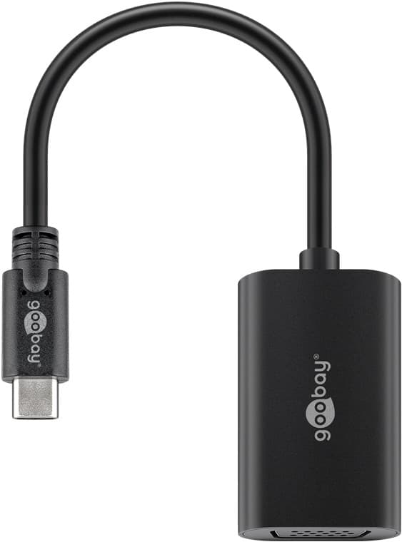 USB-C™ till VGA-adapter, 0,2 m, svart
