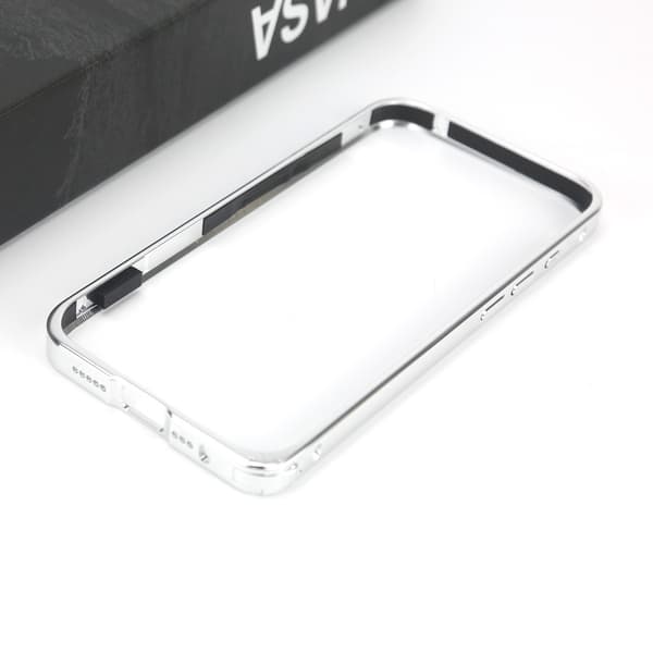 Støtfangerdeksel i aluminiumslegering for iPhone 15 Pro Silver