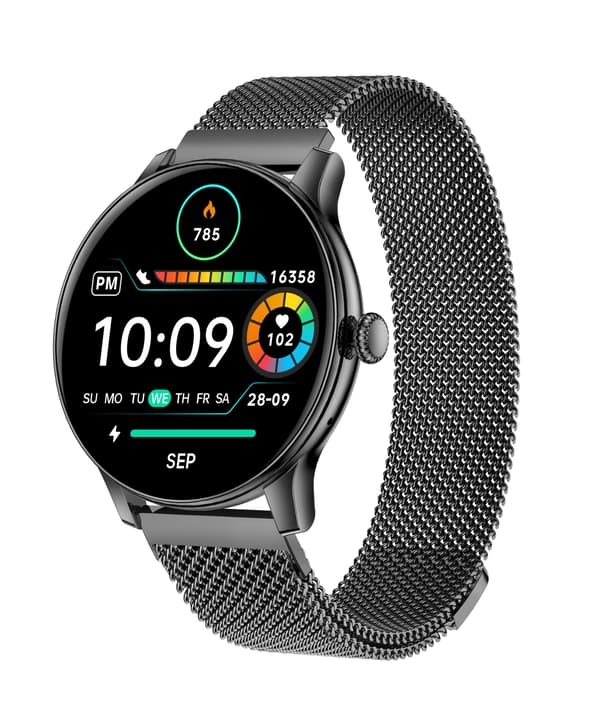 Multifunktionell Smartwatch med Bluetooth-samtal, Hälsoövervakning och Anpassningsbara Urtavlor Black