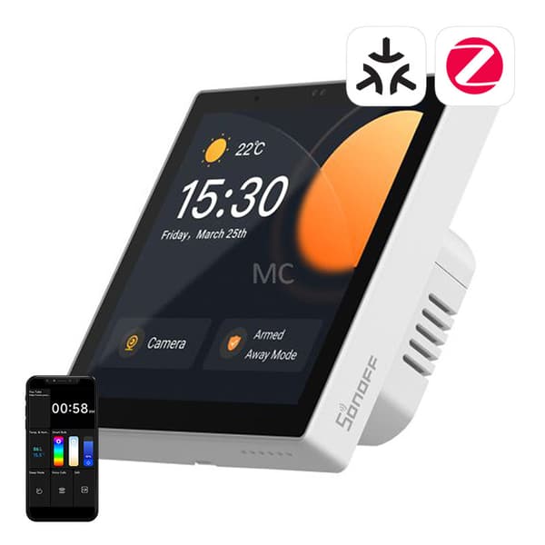 Älykäs ohjauspaneeli WiFi/Bluetooth/ZigBee Sonoff NSPanel Pro (valkoinen)