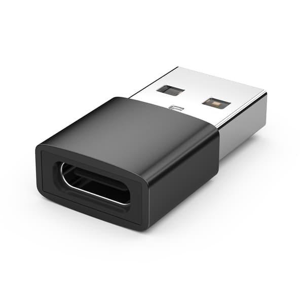 Adapter USB-A (hann) til USB-C (hun) Black