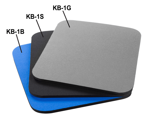Mouse pad, fabric covered rubber, 6mm black