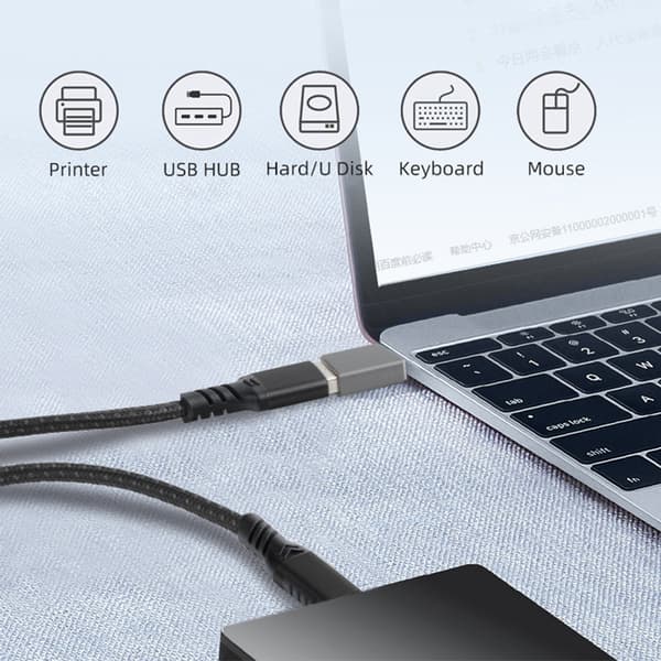 USB-C-sovitin USB 3.2:een LightGrey