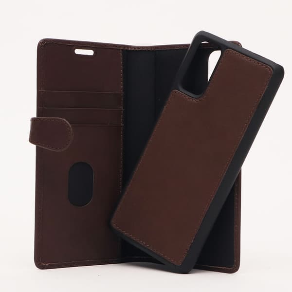 Wallet Læder Samsung S20 Brun