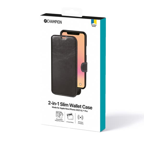 2-in-1 Ohut lompakko iPhone 13 Pro