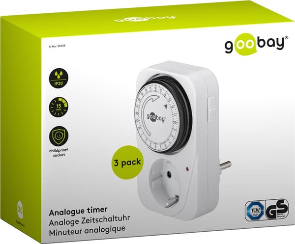 3 stk; Mekanisk timer