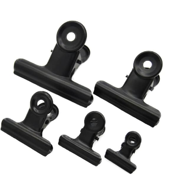 Svarta Metallklämmor, 10-pack Size B