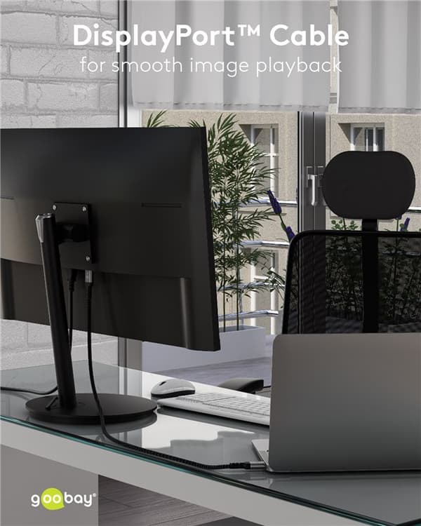 DisplayPort™-kabel, 8K @ 60 Hz