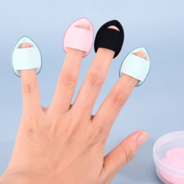 Finger Puff Makeup Svampar 5-pack Black