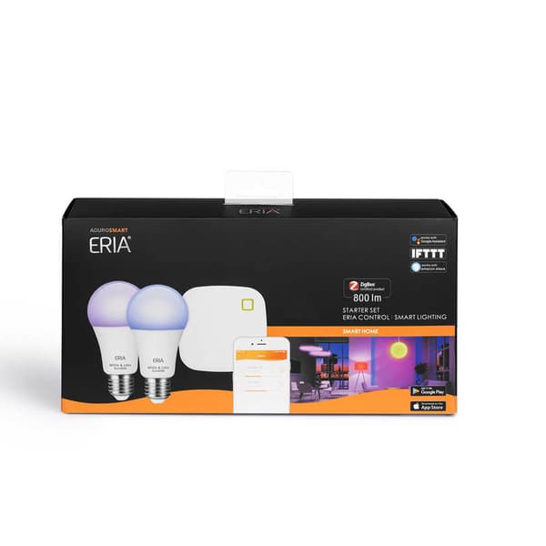 Startpakke 2 E27 RGB + Bridge 16mill. farver 2200-6500k ZigBee